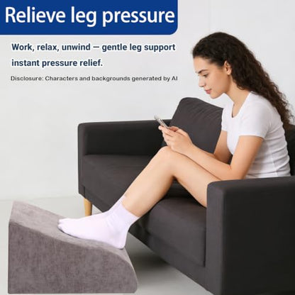 Foot Rest for Under Desk at Work, Ergonomic Under Desk Footrest with Washable Cover for Office, Home & Gaming Leg Elevation Pillow Dark Gray - color: C-dark Gray
