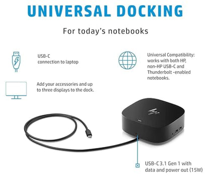 HP USB-C Essential Dock G5 8 in 1 Adapter for USB-C and Thunderbolt Laptops - style: USB-C Essential Dock