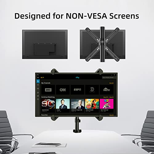 Non-VESA Single Monitor Arm Desk Mount with VESA Adapter Brackets - size: 13-27IN, style: With Adapter Kit