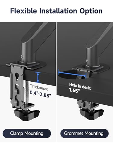 Suptek Laptop Desk Mount,Fully Adjustable Monitor and Laptop Mount Stand for 13-18 Inch Notebook and 17-35 inch Monitor Screen,Holds 24.25lbs with Vented Tray - style: Laptop Mount