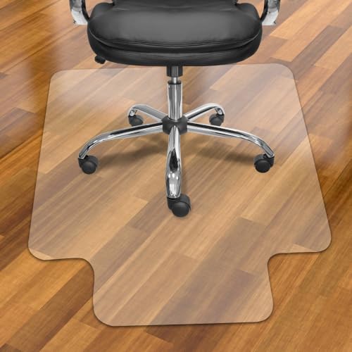 Kasepie Frosted Office Chair Mat for Hardwood Floors 30X48Inch, Stay in Place Plastic Computer Chair Mats for Rolling Office Chairs - color: Frosted 1.5mm Thick, size: 48" x 30" (Rectangular)