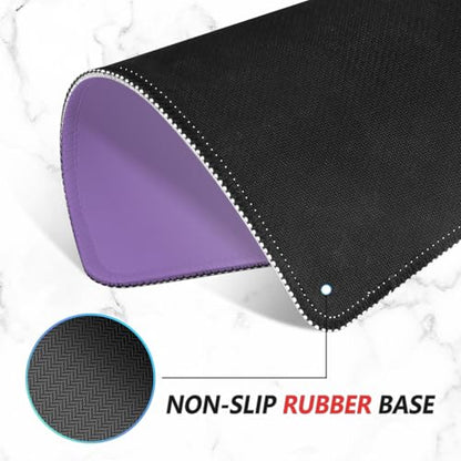 ITNRSIIET Mouse Pad Non-Slip Rubber Base Smooth Surface Stitched Edges Waterproof Durable Compatible with All Mice for Office & Gaming, Desk Accessory, 10.2x8.3x0.12 inch, Lavender - color: Gradient Lavender
