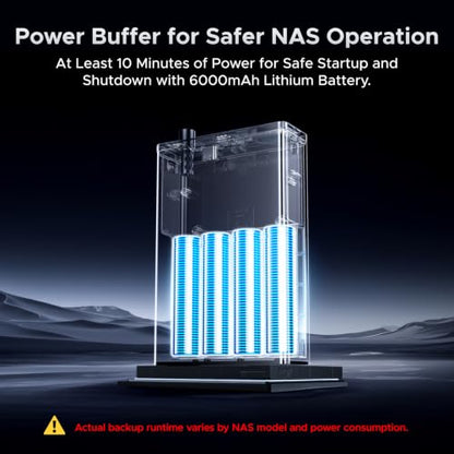UGREEN NAS UPS US3000, 120W DC and 12000mAh Battery Backup | Uninterruptible Battery Power Supply Compatible for DH2300, DH4300 Plus, DXP2800, DXP4800 Plus, DXP4800 Pro, DXP480T Plus