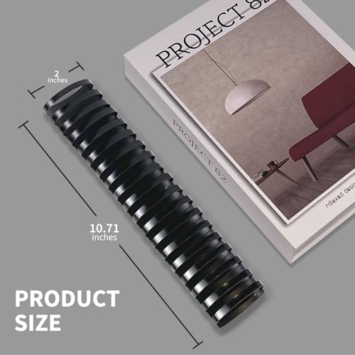 Binditek Plastic Binding Comb Spines, 2 Inch, 19 Ring, Black, 10 Pack - color: 10 Pack , Black, size: 2" (450 Sheet Capacity)