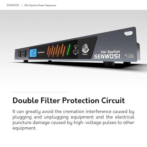 SW-Epsilon 10 Socket Power Conditioner/Surge Sequencer USB Type-C/Type-A Charger