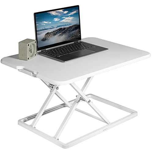 VIVO White 26 in Single Top Standing Desk Converter, DESK-V001JW - color: White, size: 26"