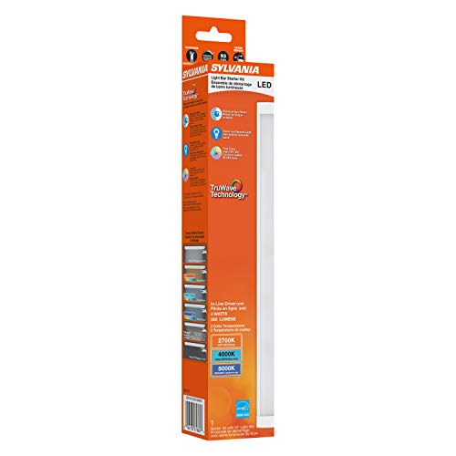 Sylvania TruWave Natural Series 3-Way Selectable 12" LED Under Cabinet Light Starter Kit, Soft / Cool / Daylight, Hardwire - 1 Pack - color: White, size: 4 Watts, style: 4 Watts