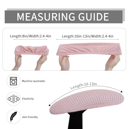FORCHEER Pink Armrest Covers for Office Chair 4x10 Jacqaurd 2 Pieces Elastic Arm Rest Covers for Computer Gaming Chair Arm Slipcovers Washable - color: Jacquard-pink, size: Chair Armrest Cover-Elastic