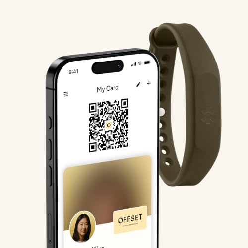 Blinq NFC Digital Business Card - Wristband - Tap to Share (Olive) - color: Olive