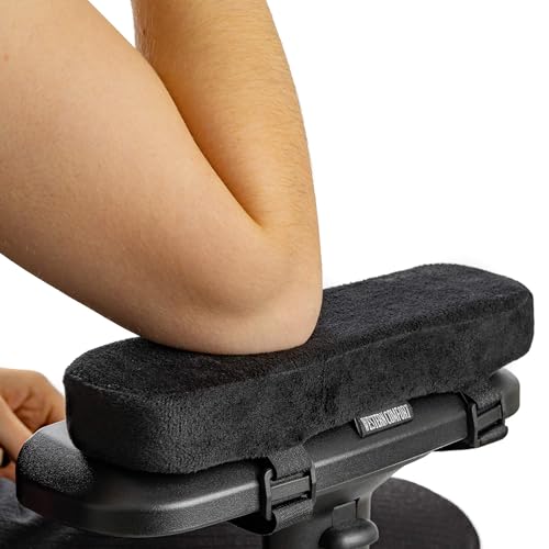 Thick Armrest Pads - Memory Foam Office Chair Arm Pads - Arm Rest for Desk Chair & Gaming Chair Armrest Pads - Chair Arm Covers - Elbow Support