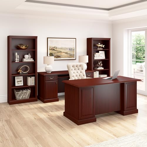Bush Business Furniture Arlington 2 Drawer Lateral File Cabinet in Harvest Cherry, Letter, Legal, A4-Size Document Storage for Home and Professional Office