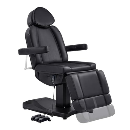 DIR Full Electrical Medical Aesthetic Chair Facial Beauty Bed Podiatry Doctors Office Chair with 3 Motors Ink - color: Black1