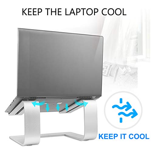 Urmust Laptop Stand for Desk, Silver, Up to 15.6" Laptop - color: D-Silver