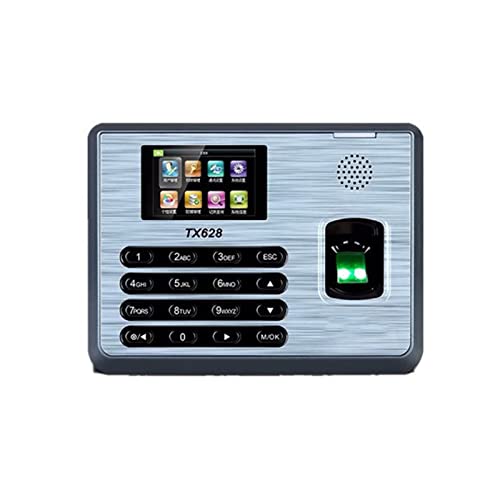 Biometric Employee Attendance Machine Time Clock WiFi Punch Card Attendance TX628 Fingerprint Password ID TCP IP Network Time Attendance Machine for Small Businesses and,