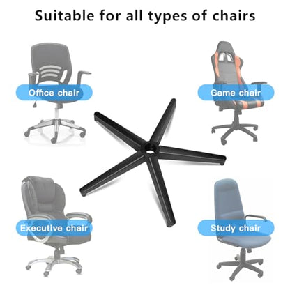 Omyoffice Office Chair Replacement Base, 28" Heavy Duty 2200LBS, Metal - color: Black
