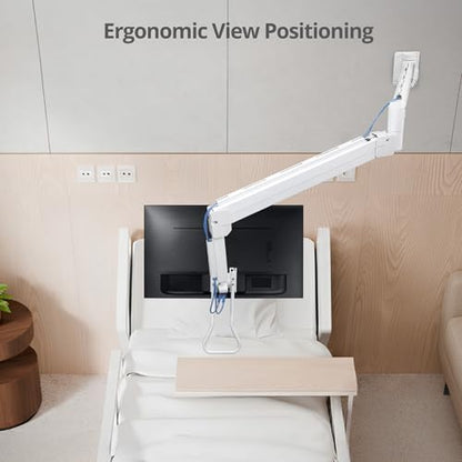 SIIG Single Monitor Wall Mount, 17"-32", 17.6 lbs, CE-MT5W11-S1 | Wall-mount one monitor from 17"-32" up to 17.6 lbs; gas-spring adjustment and VESA support confirm wall placement.