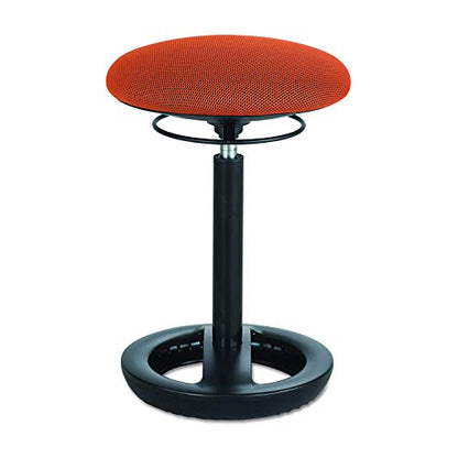 Safco Twixt Active Movement Seating Chair, Ergonomic Support, Adjustable Height, Orange Mesh - color: Orange, style: Desk Height