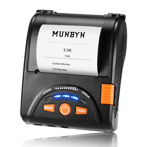 MUNBYN IMP001 Receipt Printer 58mm Mini Wireless POS Thermal