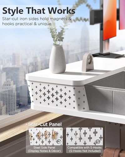 FiCiHi 35x20 Inch Electric Standing Desk, 2 Drawers, Adjustable Height Desk - color: White, size: 35"x20" (Standard)