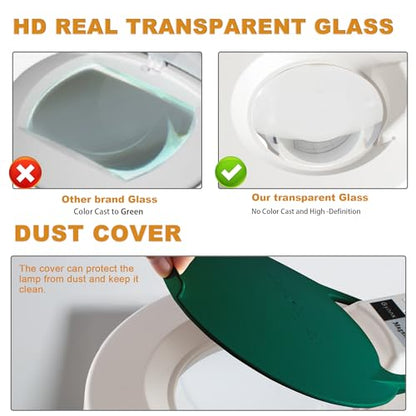 10X Magnifying Glass with Light and Stand,LED Dimmable Lighted Desk Lamp with Clamp,Magnifier Hands Free-Adjustable Stainless Steel Bracket,for Crafts Hobbies Reading Painting Sewing Close Work - style: Minimalist