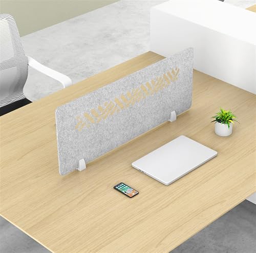 Acoustic Desk Divider, Felt, Noise Reduction Partition for Office, School, Home, Dark Grey, 60x30cm, Minimize Distractions and Enhance Focus - color: Dunkelgrau, size: 60x30cm