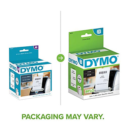 DYMO Authentic LW Continuous Labels, DYMO Labels for LabelWriter Label Printers, 2-1/4" x 300-Feet, 1 Roll - size: 1 roll