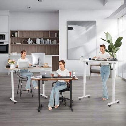 farexon 63x24 Inch Electric Standing Desk with Mouse Pad, Black - color: Black, size: 63 x 24''