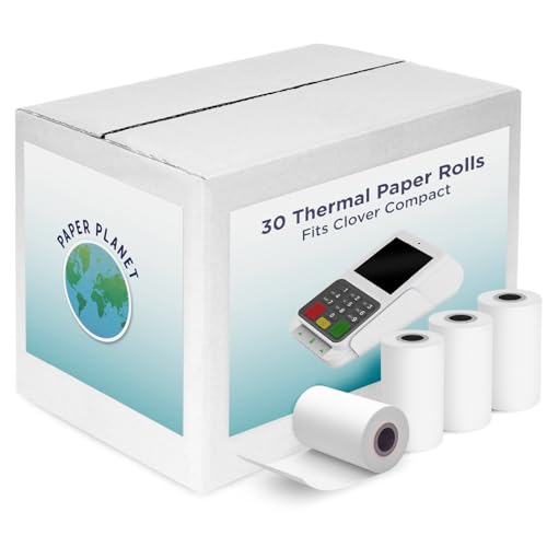 PaperPlanet Thermal Receipt Paper for Clover Compact POS C801 | 30 Rolls