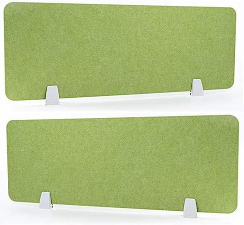 Acoustic Desk Divider, Soundproof s for Office & Classroom, 2 Pack Table Partitions, Enhance Focus & Productivity, Office Partition Panels - color: Grün, size: 40 x 60 cm