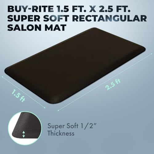 Buy-Rite Shampoo Mat Anti-Fatigue Salon Floor Mat 1.5 x 2.5 1/5"