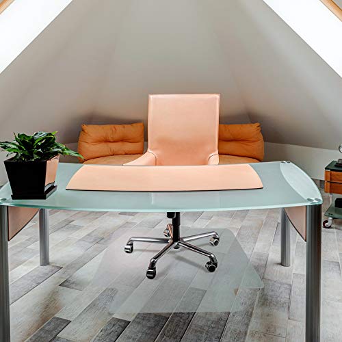 Ultimat Polycarbonate Lipped Chair Mat for Hard Floor - 48" x 60" - size: 48" x 60" with Lip
