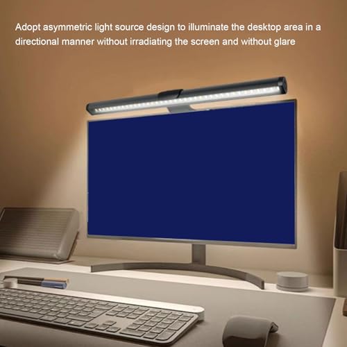 Computer Screen Lamp Anti Computer Screen Light Bar Anti Monitor Light with 3 Color Temperatures Dimmable Eye Care for Working Gaming Study