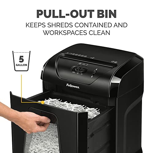 Fellowes Powershred 12 Sheet Cross-Cut Paper Home Office Paper Shredder, 19.50" H x 9.69" W x 13.44" D - style: 12 Sheet