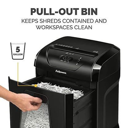 Fellowes Powershred 12 Sheet Cross-Cut Paper Home Office Paper Shredder, 19.50" H x 9.69" W x 13.44" D - style: 12 Sheet