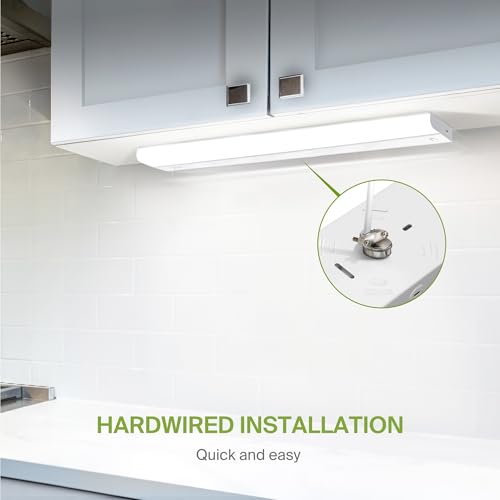 ASD LED Under Cabinet Lighting Hardwired, 40 Inch 20W 2700K-5000K - color: 40 Inch White, size: 6 Pack