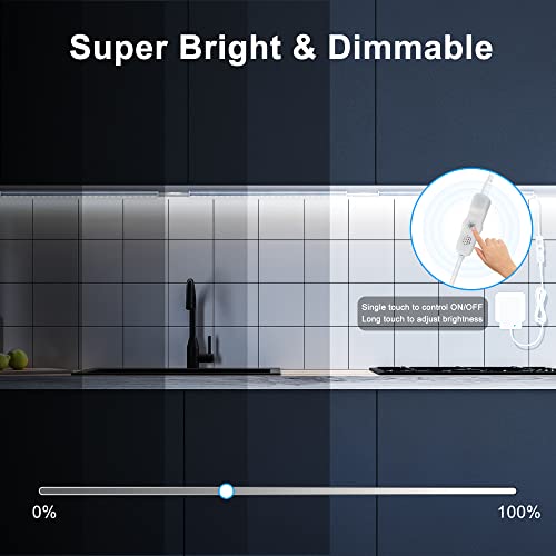 Maylit 6 PCS 12-inch Plug-in Under Cabinet Lights, Ultra-Thin - size: 6 Pack