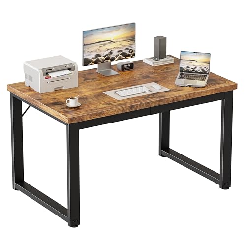 Mericonia 40 Inch Computer Desk, 1.2" Thick Small Office Table, Brown - color: Brown, size: 40",1.2"T