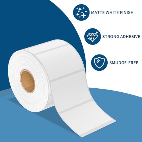 2" x 3" Direct Thermal Label, 750 Printer Labels, Waterproof & Adhesive for Barcode,Perforated Compatible with Rollo and Zebra Desktop Printers (NO BPA and BPS) - size: 2" x 3", style: 1 Roll