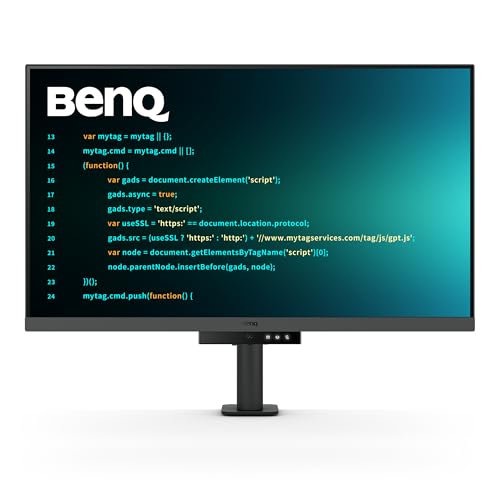 BenQ RD320UA 32” 4K 3840x2160 Programming Monitor with 2000:1 Contrast Ratio, Nano Matte Panel, MoonHalo, 90W USB-C, Coding Modes, Night Hours Protection, Ergonomic Stand, and Eye-Care Technology | Nano Matte Panel, Eye-Care, Coding Modes, MoonHalo Backli