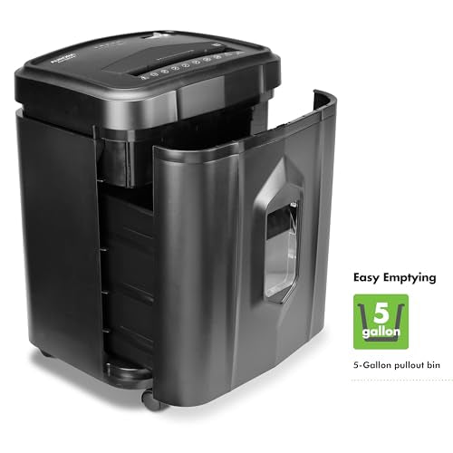 Aurora AU1645XA 16-Sheet Cross-Cut Paper and CD/Credit Card Shredder/5-Gallon Pullout Basket/ 30 Minutes Run Time - color: Black, size: 16-Sheet CrossCut