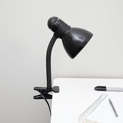 V-Light Black Adjustable Desk Lamp with Heavy Duty Clamp Clip (3VS571213B)