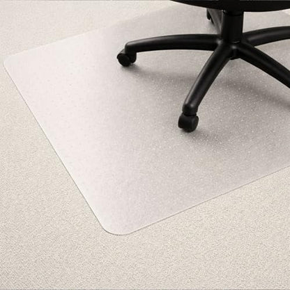 Marvelux Large Office Chair Mat for Low Pile Carpets 48" x 60” Clear Vinyl Protector Mat for Under Desks, Rectangular PVC Carpeted Floor Mat for Gaming Chairs and Computer Desks - size: 48" x 60"