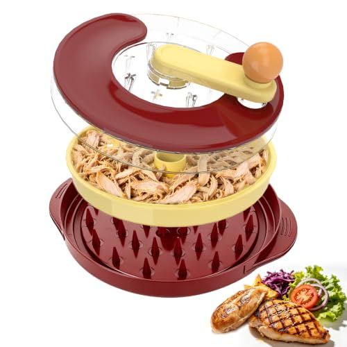 Chicken Shredder Tool Twist, Meat Shredder Twist,Shredder for Kitchen - color: Red