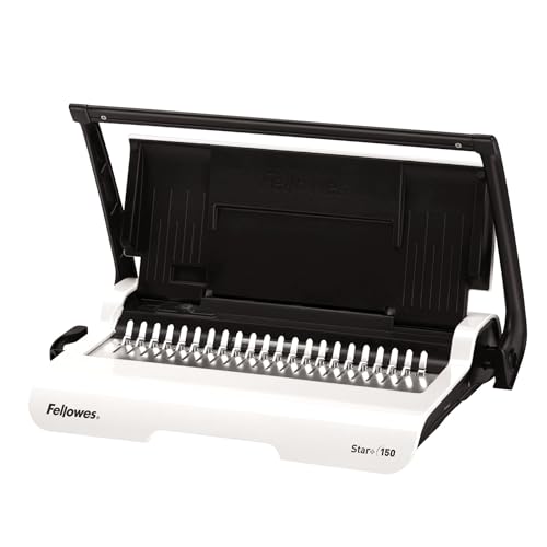 Fellowes Star+ Comb Binding Machine, Classroom Must-Haves Manual Binder, 15-Sheet Punch Capacity, Perfect for School Supplies & Classrooms (5006501)