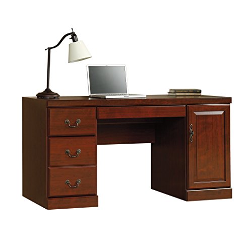 Sauder 404944 Heritage Hill Computer Credenza, Classic Cherry Finish, L: 59.25" x W: 20.47" x H: 30.24"