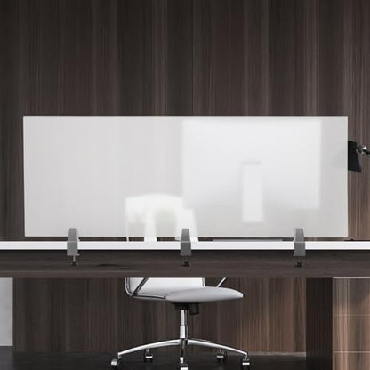 Desk Divider for Students,Modern Frosted Acrylic Clamp-on Desk Partition Desk Privacy Panels,Acrylic Cubicle Desk Dividers,Office Partitions (60x22x2in) - size: 60x22x2in