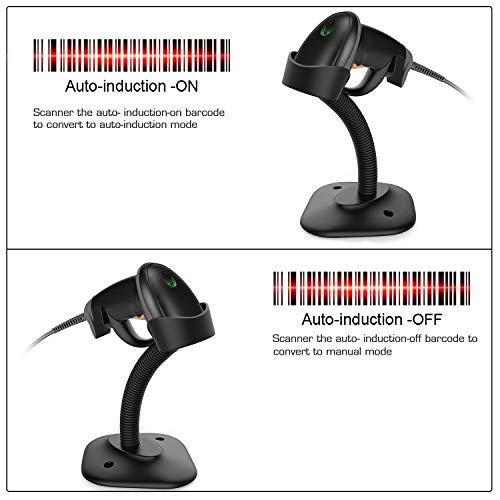 Esup Barcode Scanner with Stand USB Scanner Wired