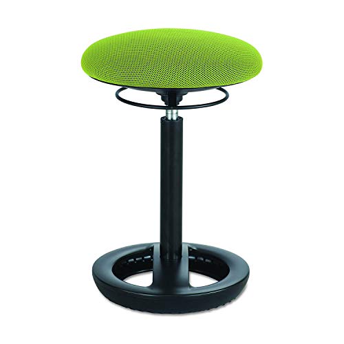 Safco Twixt Active Movement Seating Chair, Ergonomic Support, Adjustable Height, Green Mesh - color: Green, style: Desk Height