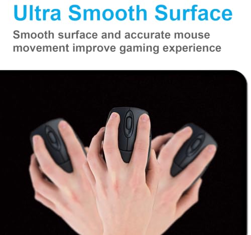Large Black Computer Mouse Pad, Office Non Slip Gaming Desktop Keyboard Pad | Large Extended Mouse Pad; Full Desk Coverage; Waterproof Coating; Stable Anti-Slide Base For Gaming, Office, Study Daily Use - color: Black