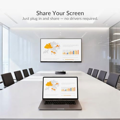 AV Access Conference Docking Station, 4K Presentation Switch System | Screen Mirroring, HDMI & USB C 4K Input, Hybrid Conference System, 3 USB 3.0 Ports for Webcam and Speakerphone